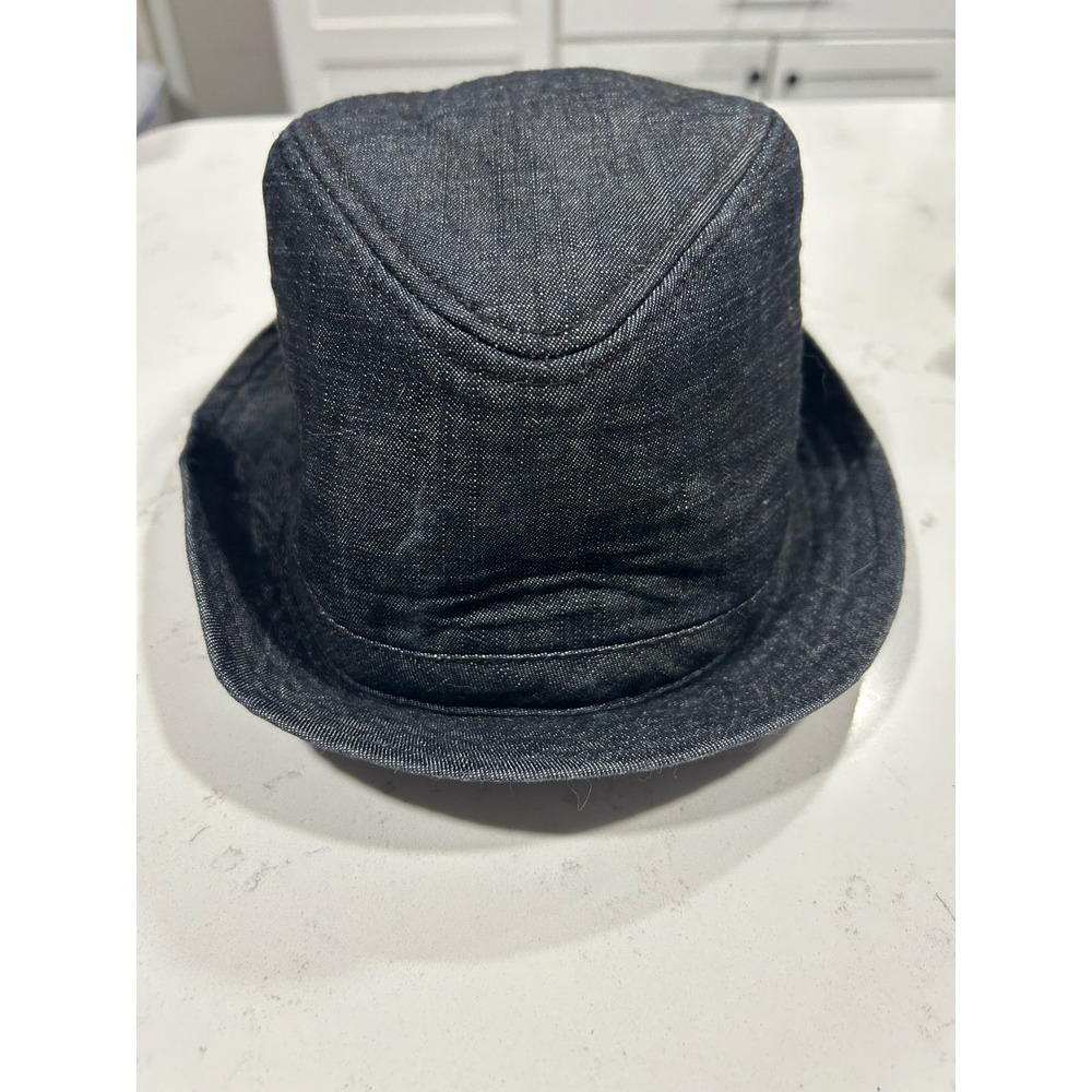 Hawk Mens Black Denim Bucket Hat‎ Size S
